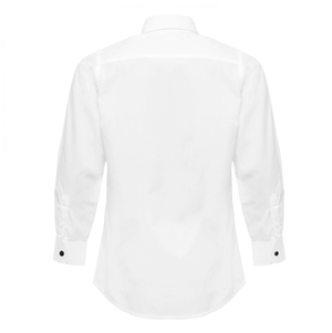 Boys White Shirt Premium Black Buttons