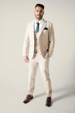 Mens Beige Suit