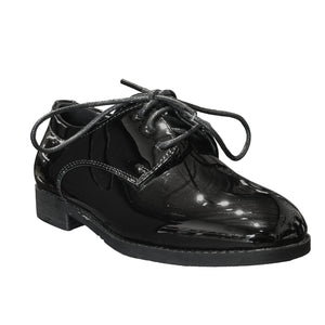 Boys Patent Black Shoes - AK2