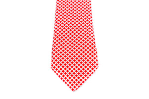 Boys Ties - Red/White Checks