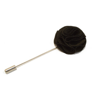 Blossom Lapel Pin - Black - Suit Lab