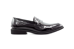 Mens Oslo Loafers - Patent Black - Suit Lab