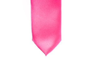 Men Skinny Tie - Hot Pink