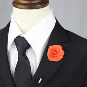 Petal Lapel Pin - Orange