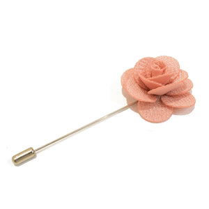 Petal Lapel Pin - Peach - Suit Lab