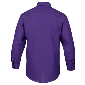 Boys Dark Purple Formal Shirt - Suit Lab