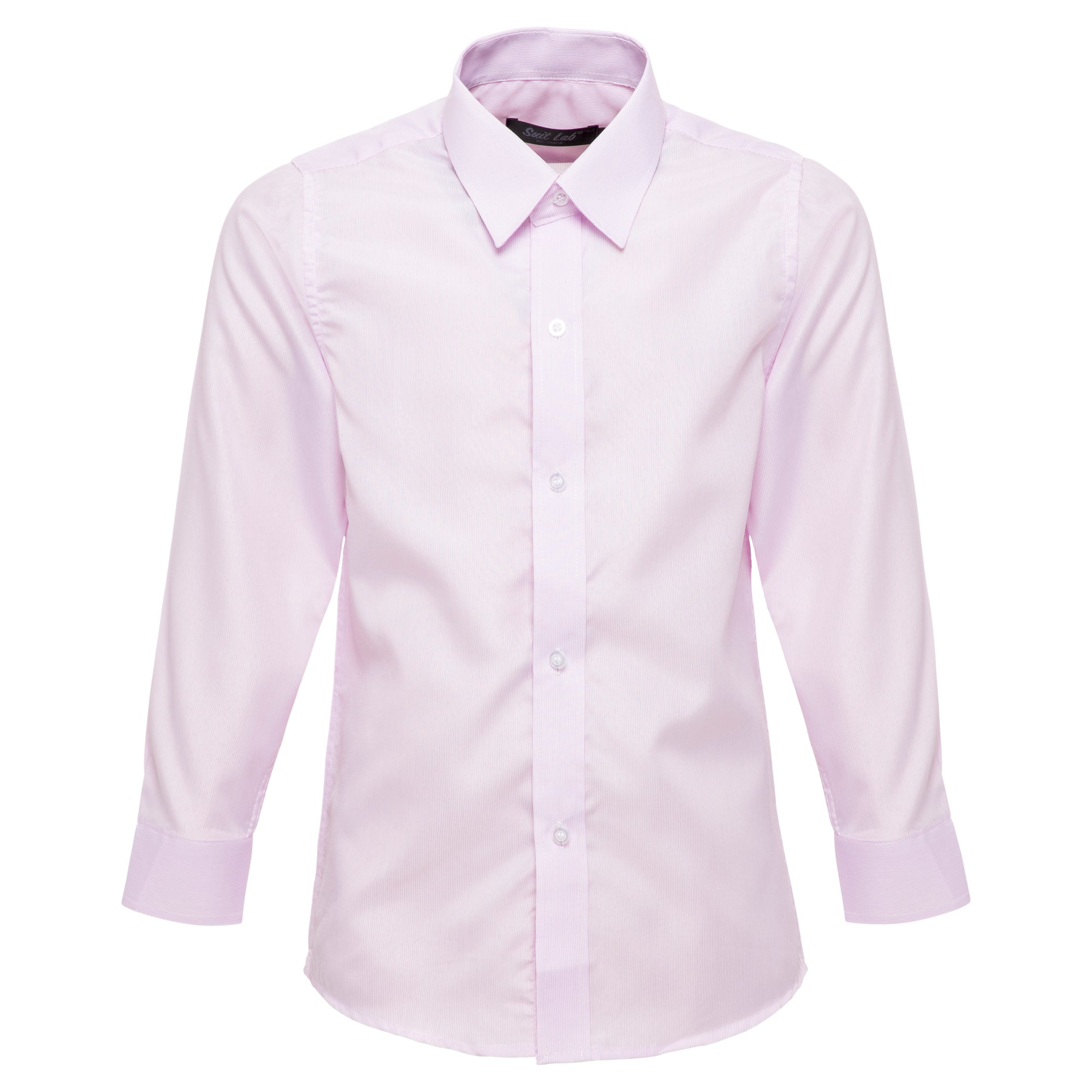 Boys Pink Striped Formal Shirt - Suit Lab