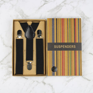 Boys Suspenders - Black