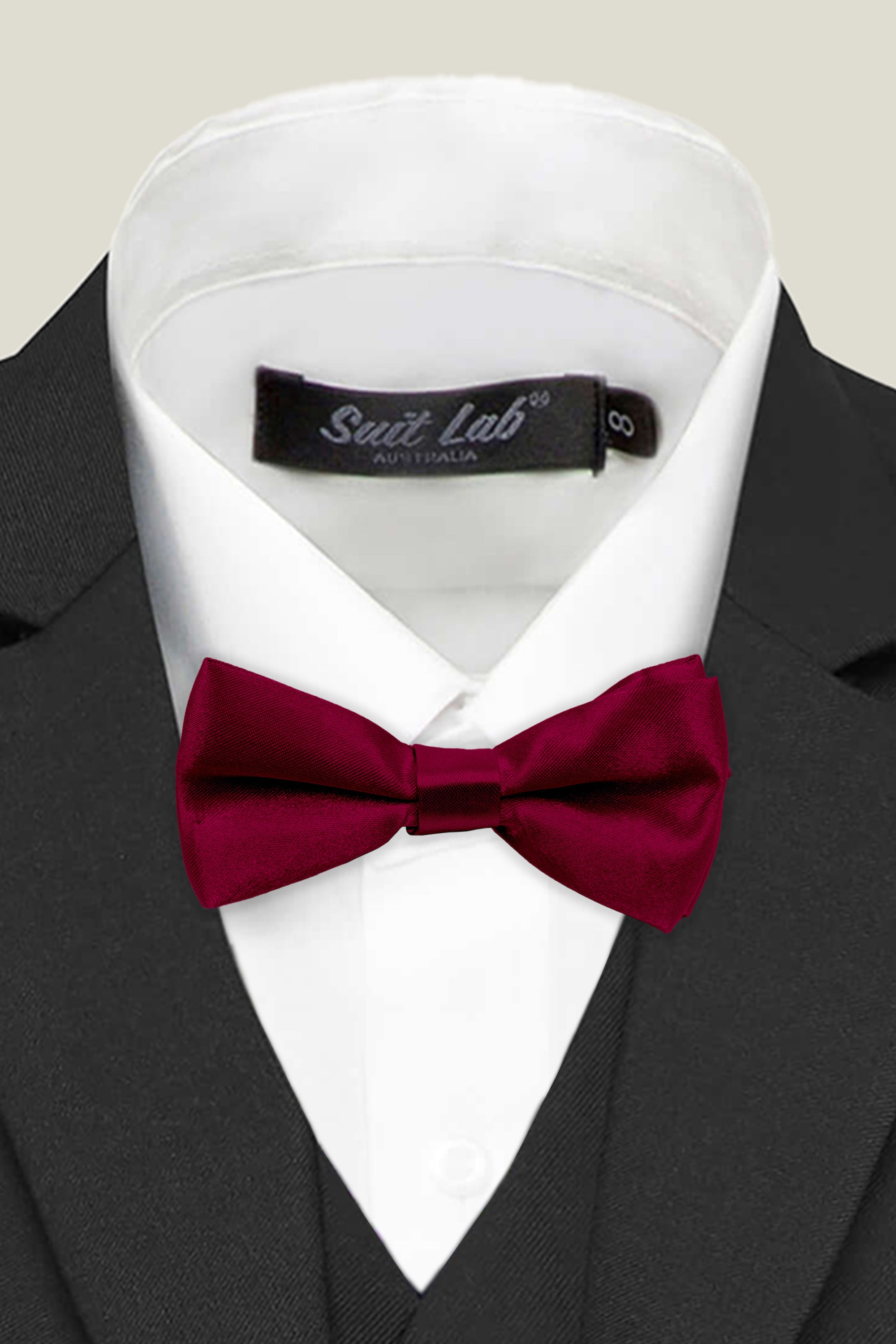 Boys' Bow Tie - Burgundy