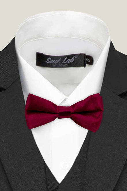 Boys' Bow Tie - Burgundy