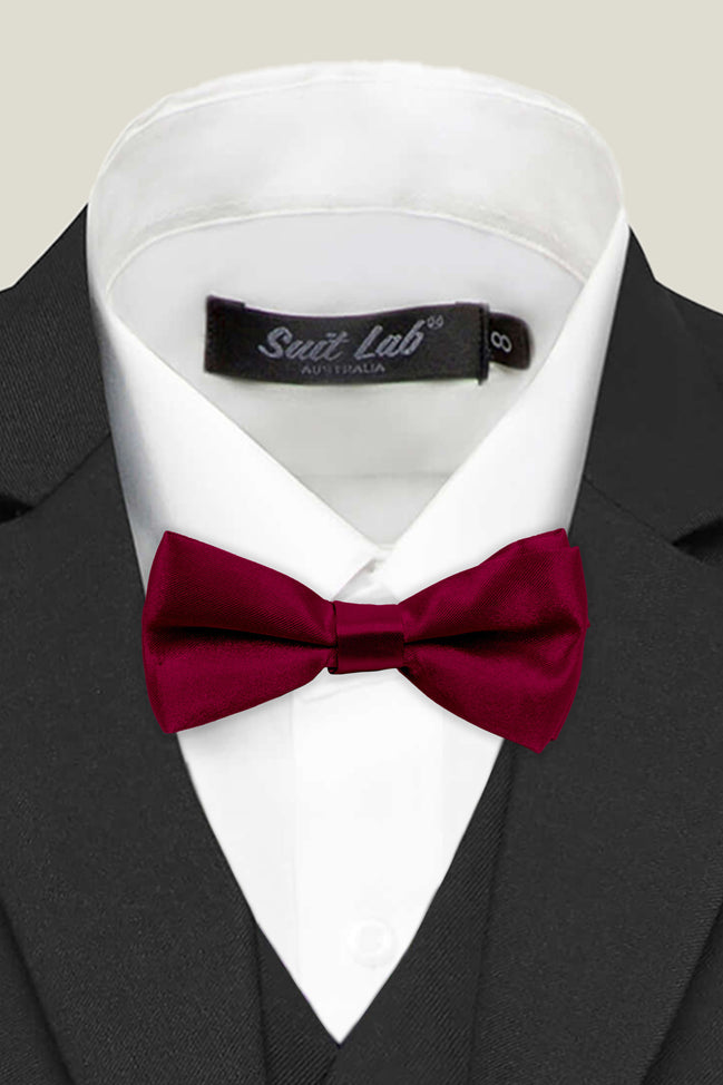 Boys' Bow Tie - Burgundy