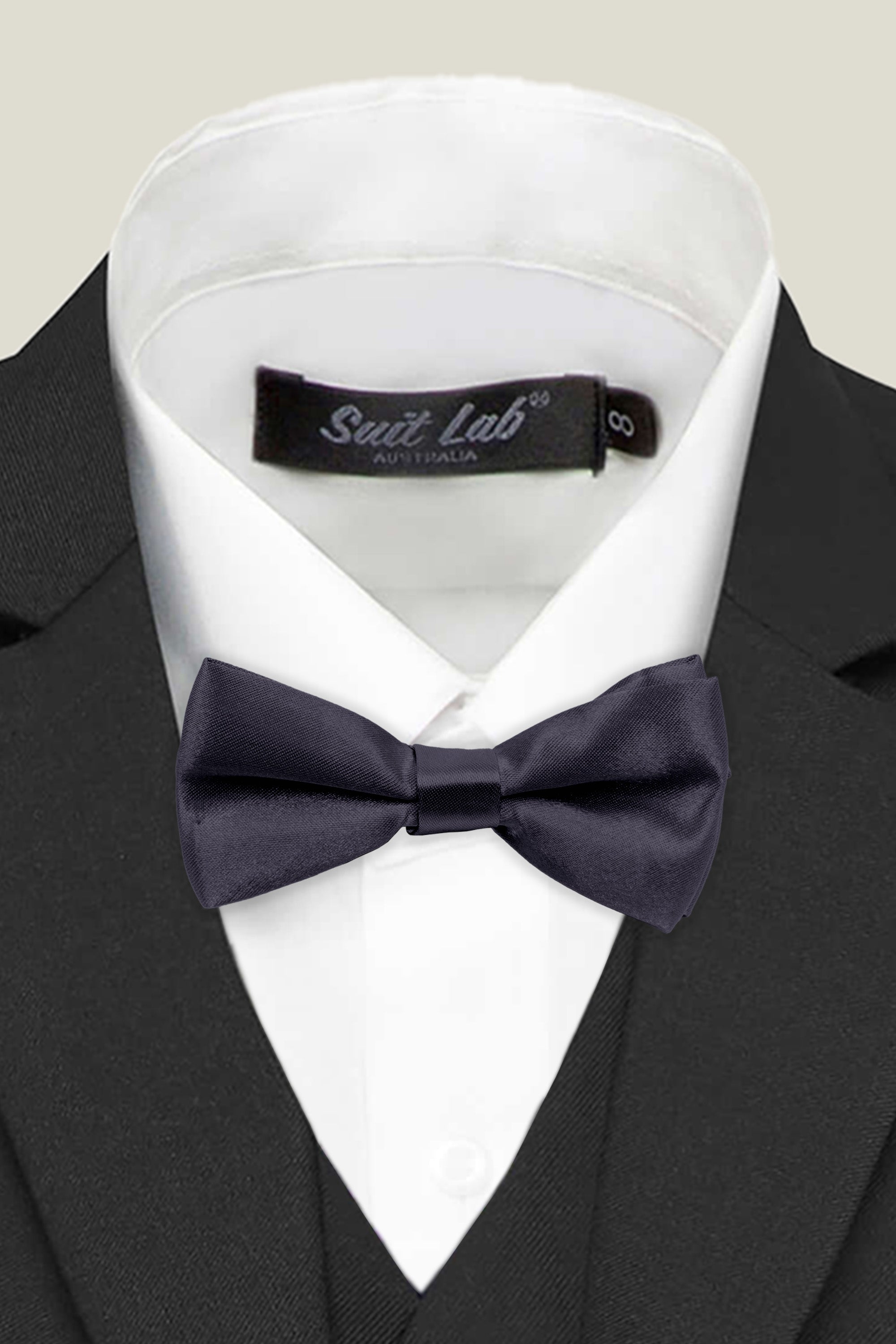 Boys Bow Tie - Charcoal Grey