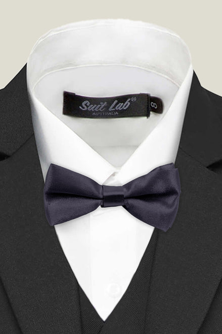 Boys' Bow Tie - Charcoal Grey