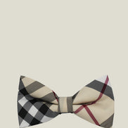 Boys' Bow Tie - Cream Checkered
