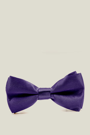 Boys Bow Tie - Eggplant Purple