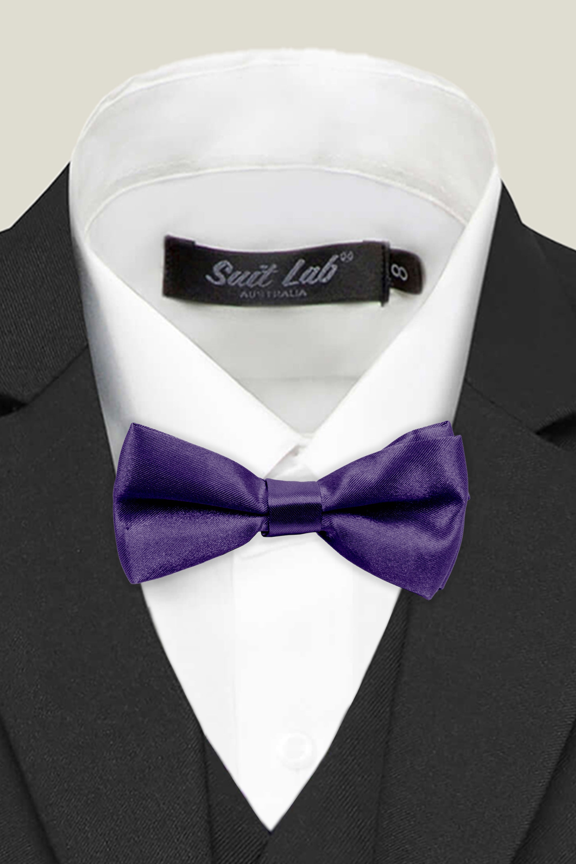 Boys Bow Tie - Eggplant Purple