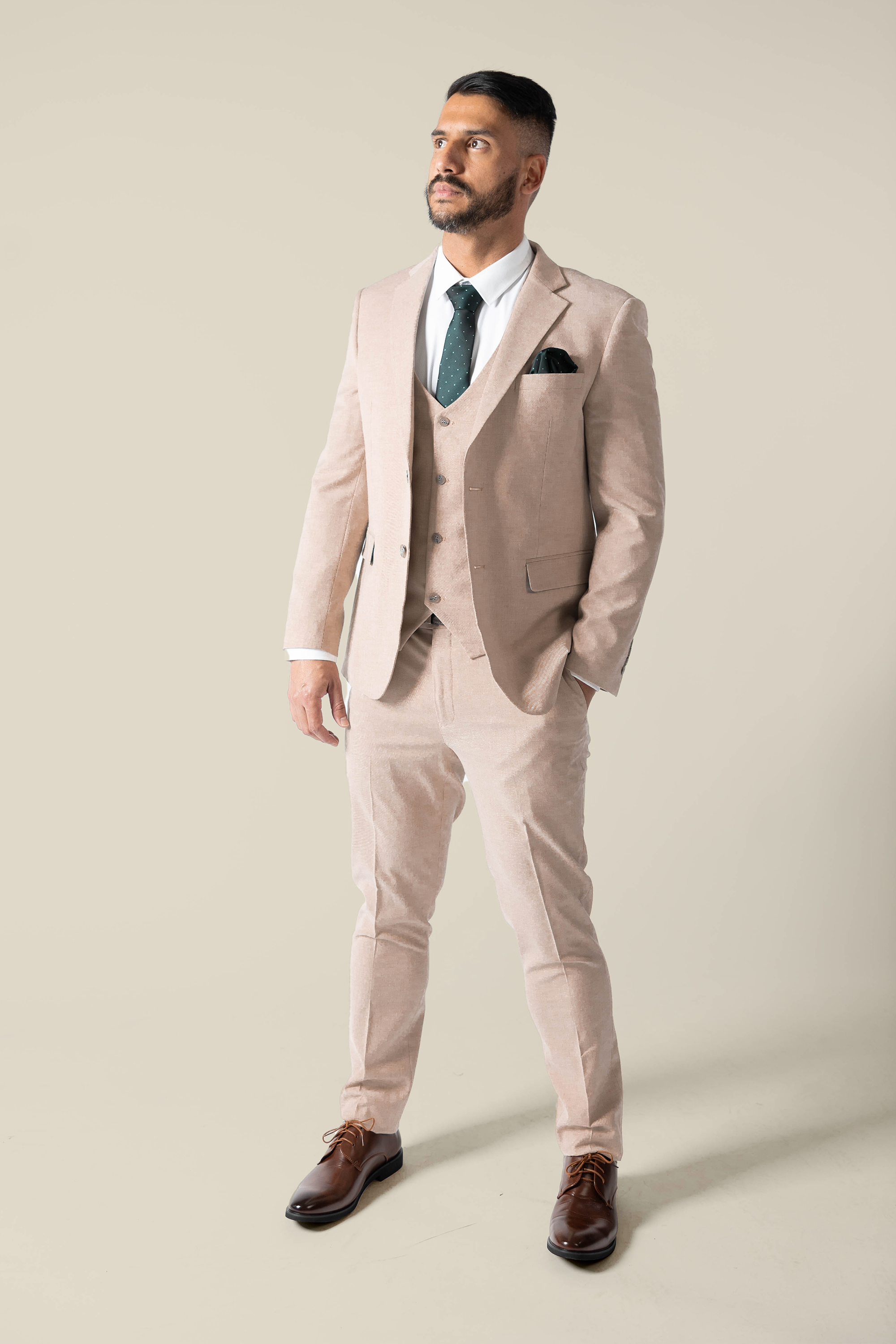 Mens Tan Suit