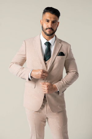 Mens Tan Suit