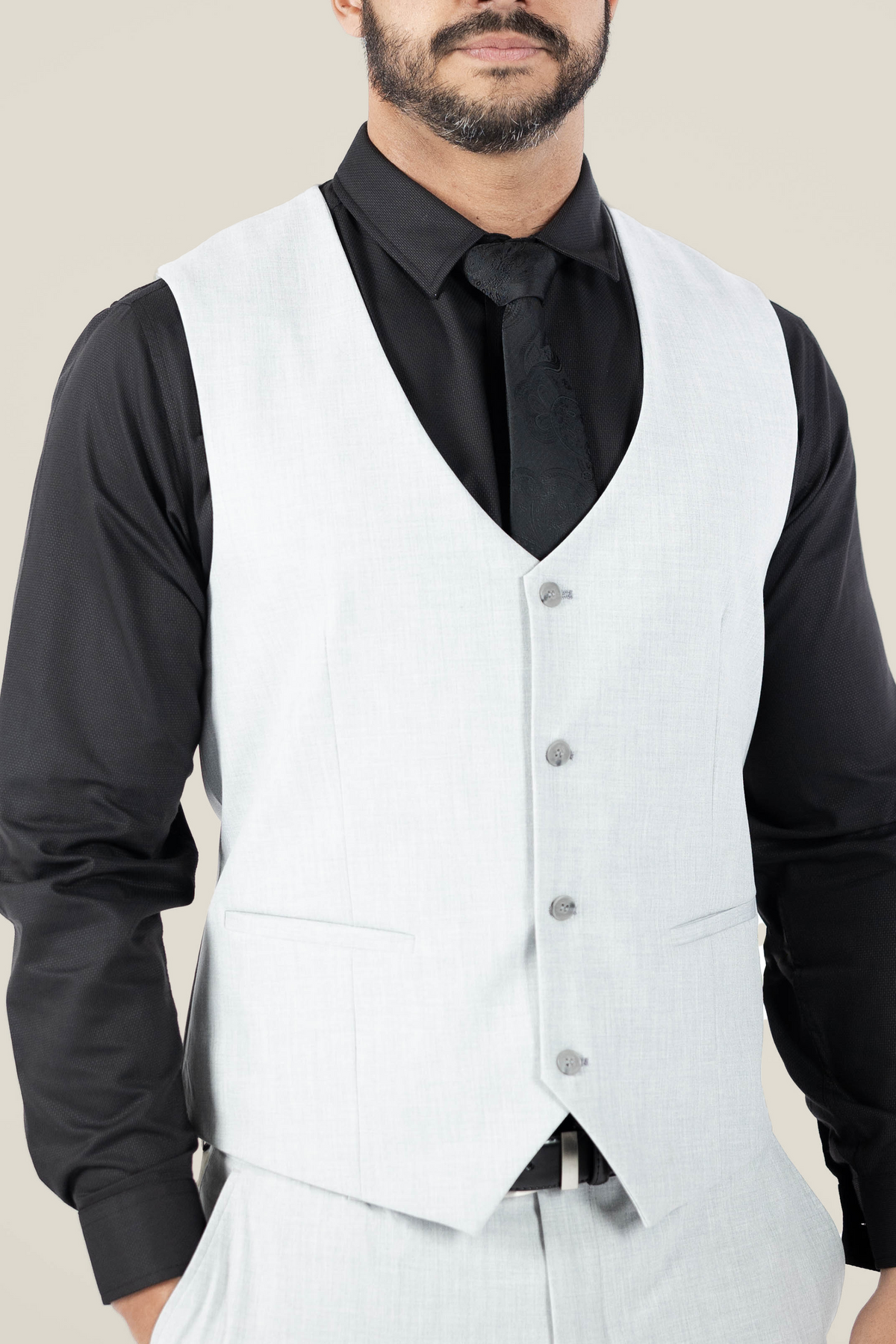 Men's Stone Grey Vest