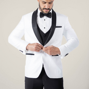 Men's Pearl White Tuxedo