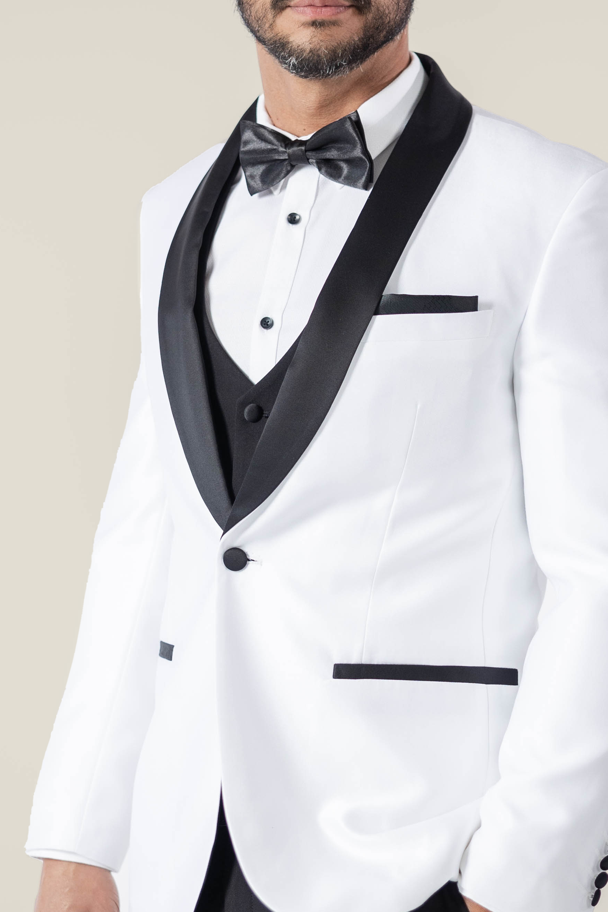 Men's Pearl White Tuxedo