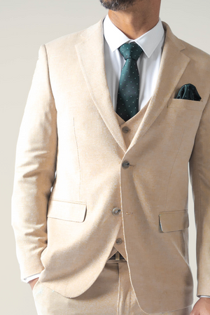 Mens Beige Suit