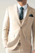 Boys Wool Blend Beige Suit
