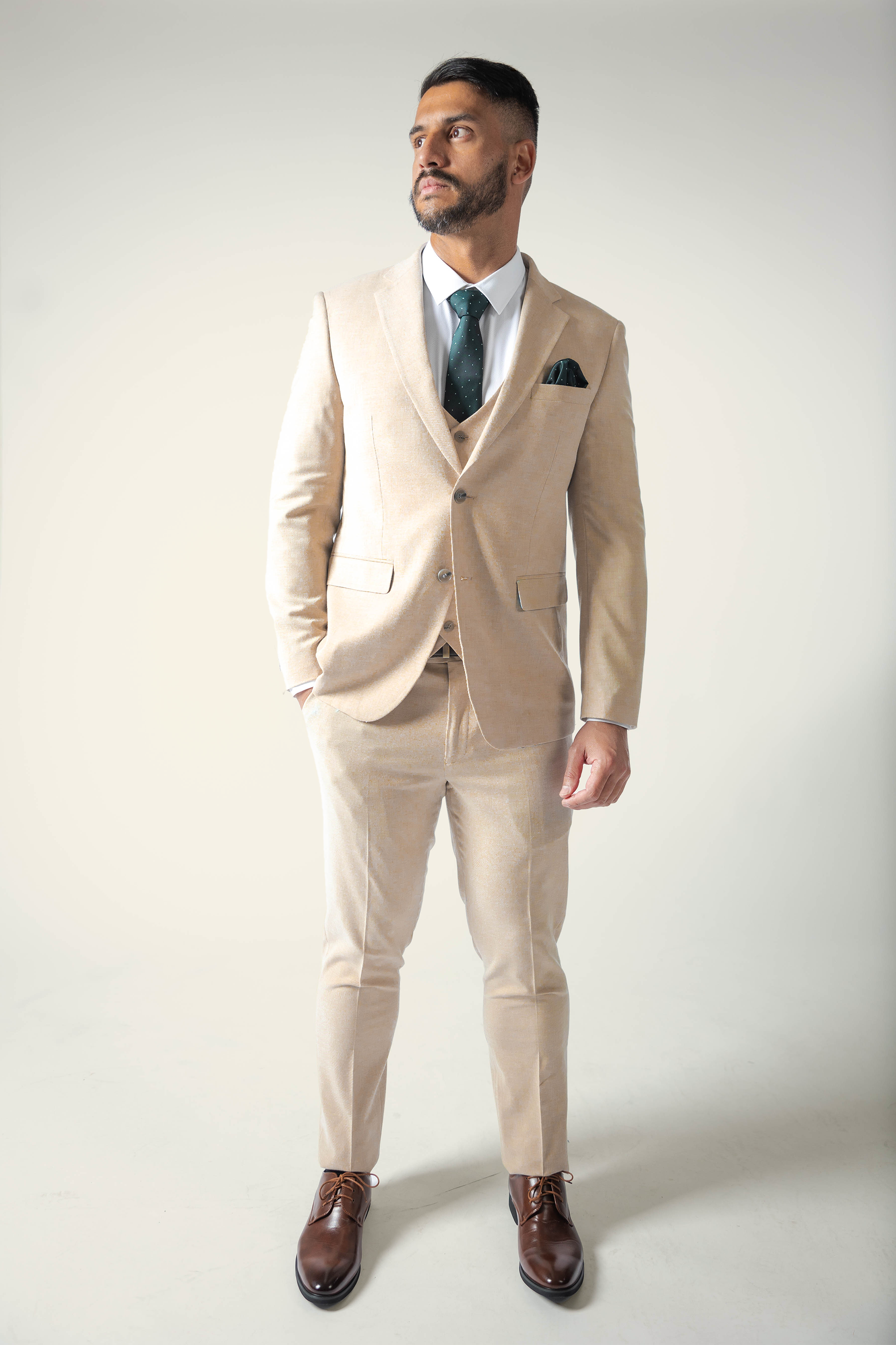 Men's Coastal Beige Suit