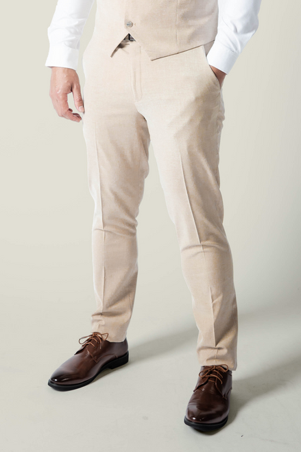 Men's Coastal Beige Trousers