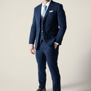 Men's Duke Navy Checkered Vest