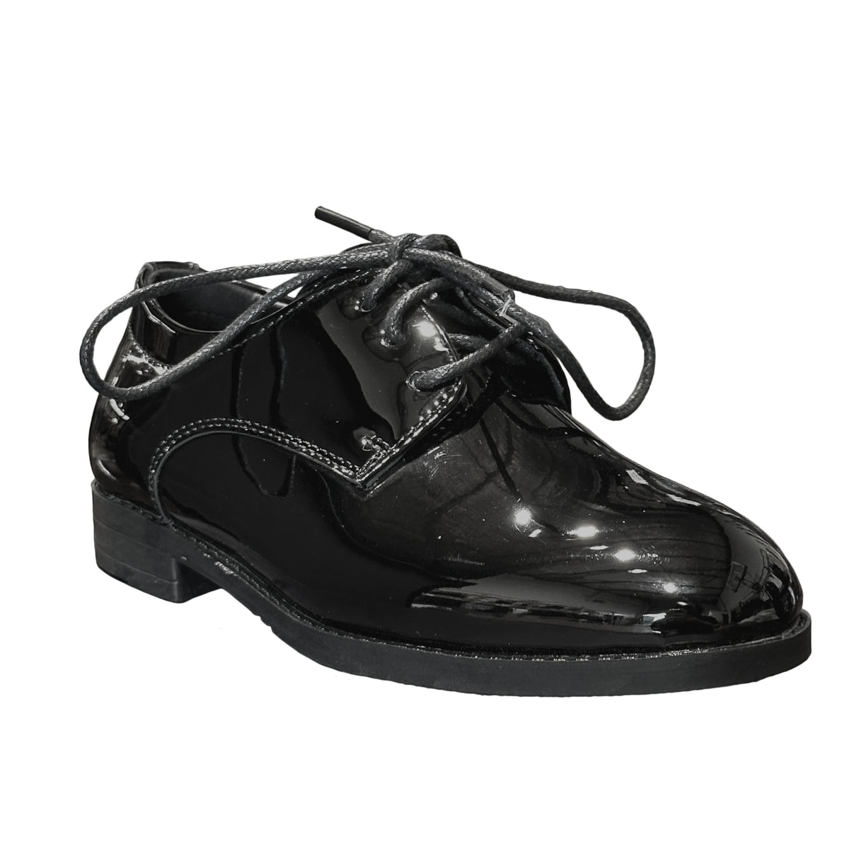 Boys Patent Black Shoes - AK2