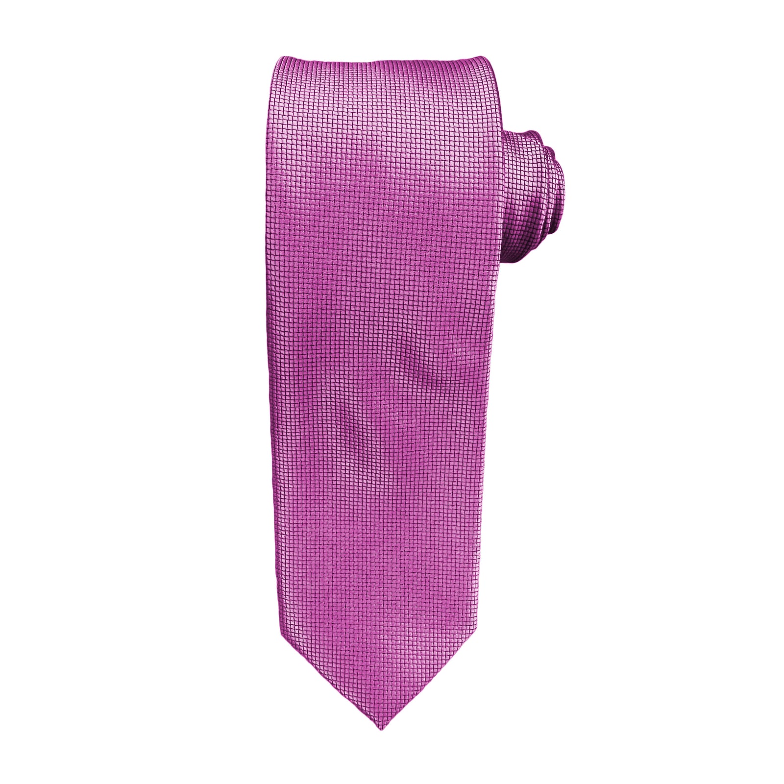 Men Slim Tie - Fuchsia Texture