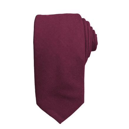 Men's Tie - Maroon Cotton