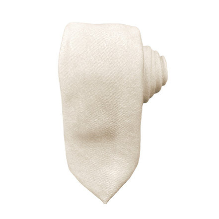 Men's Tie - Ivory Cotton