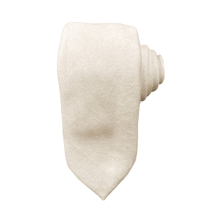 Men's Tie - Ivory Cotton