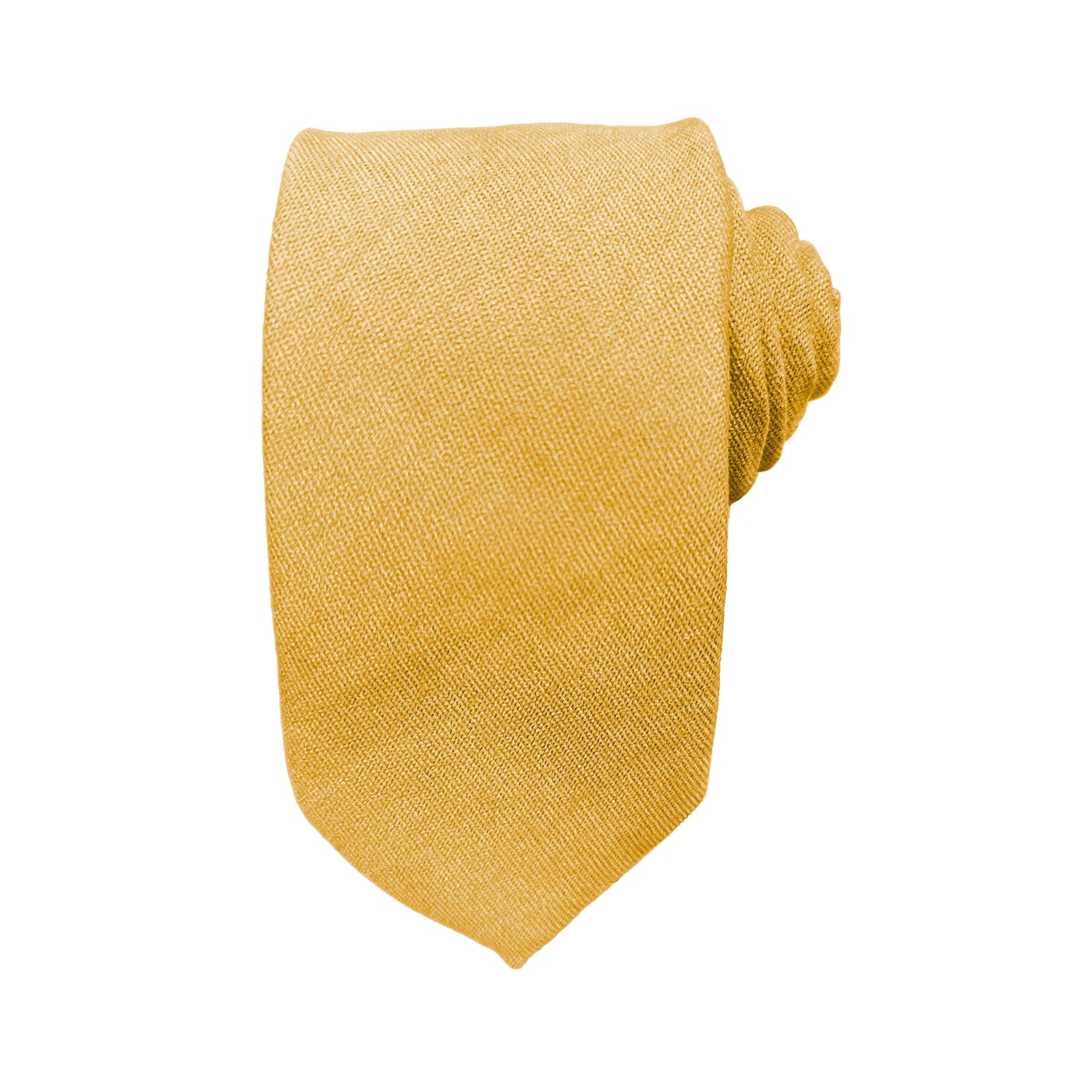 Mens Ties - Mustard Cotton