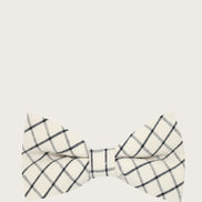 Boys' Bow Tie - Ivory and Black Checkered