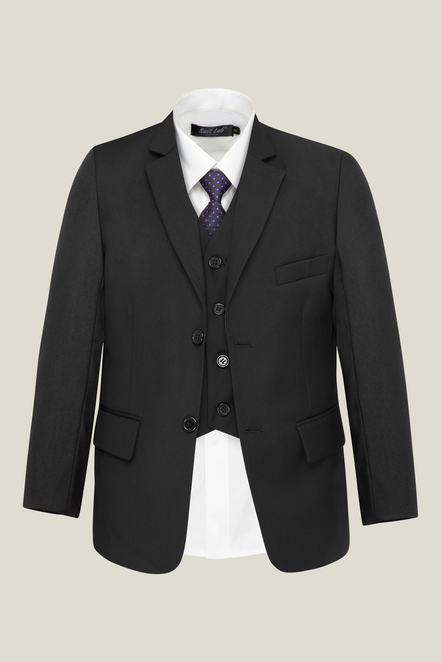 Boys' Jet Black Suit Jacket