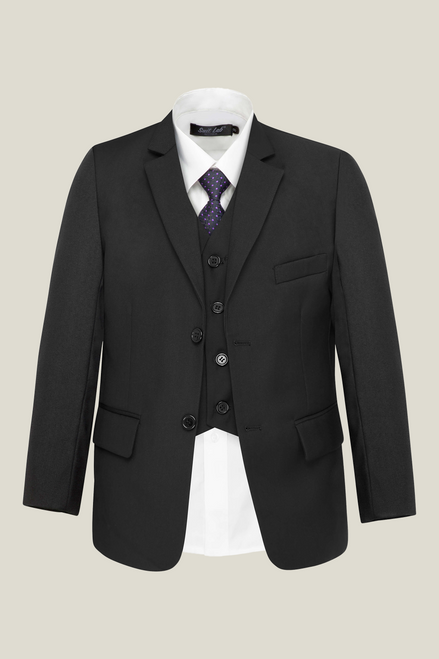 Boys' Jet Black Suit Jacket
