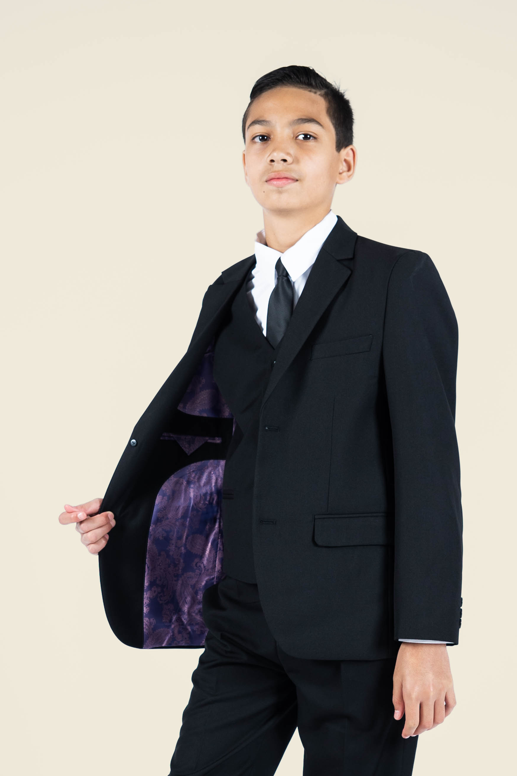Boys' Jet Black Suit