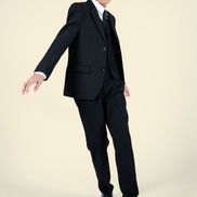 Boys' Jet Black Suit