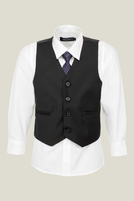 Boys' Jet Black Vest