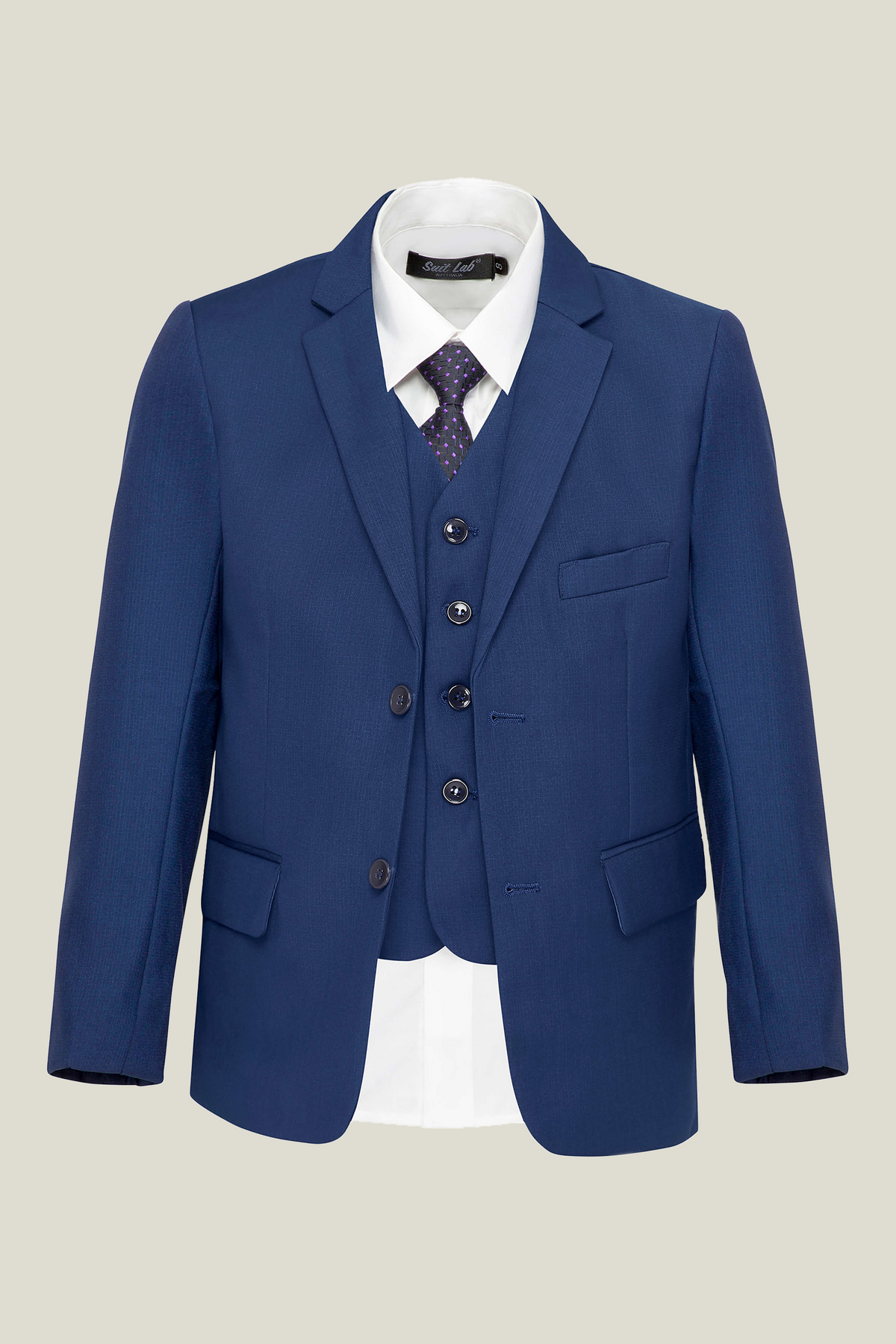 Boys' Matte Navy Jacket
