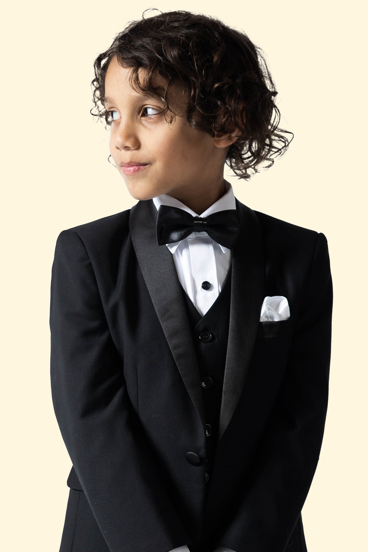 Boys Matte Black Tuxedo