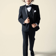 Boys' Noir Black Tuxedo