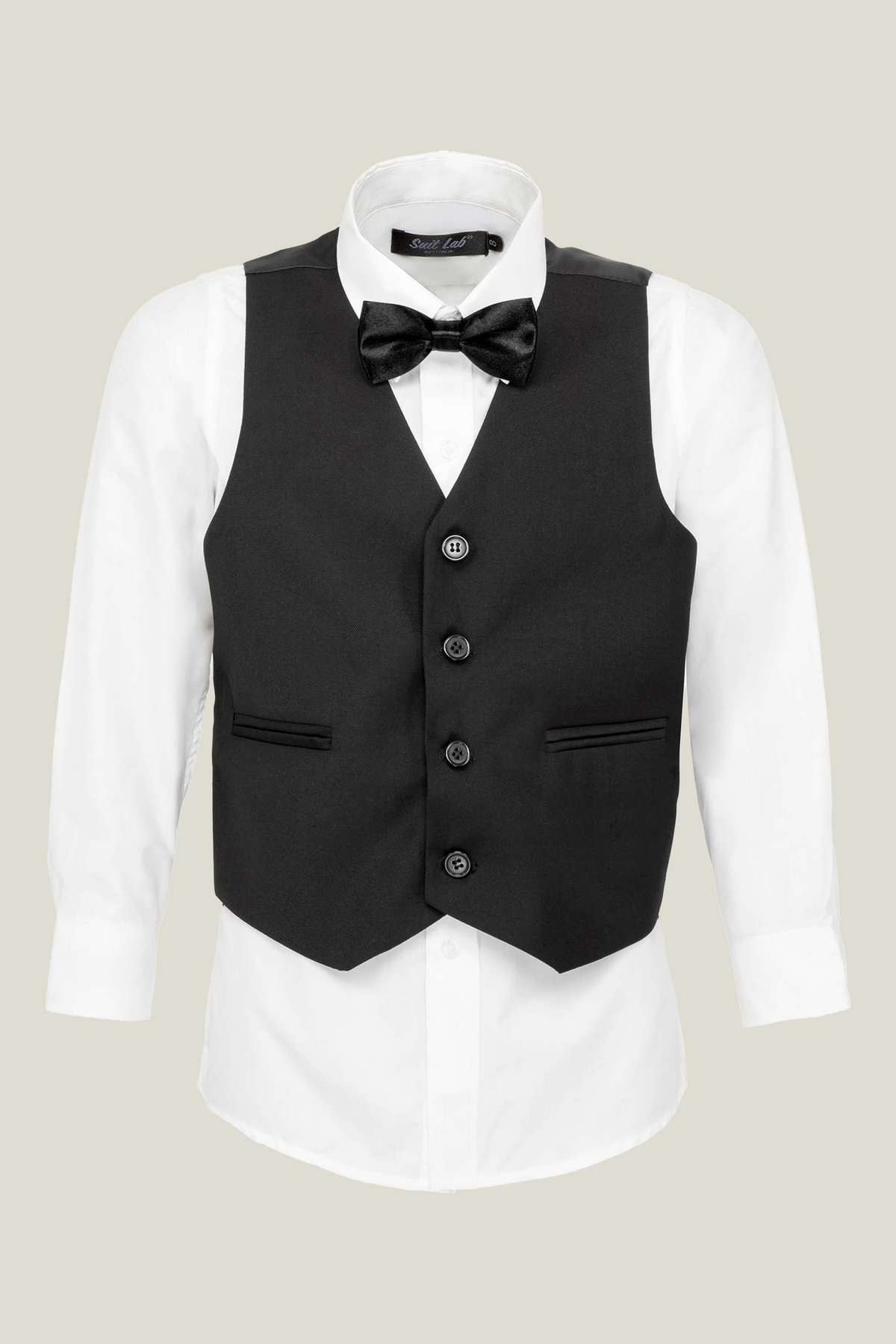 Boys Matte Black Tuxedo