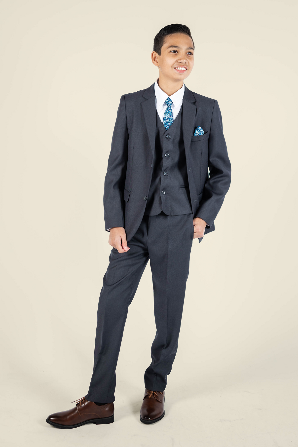 Boys Charcoal Grey Suit