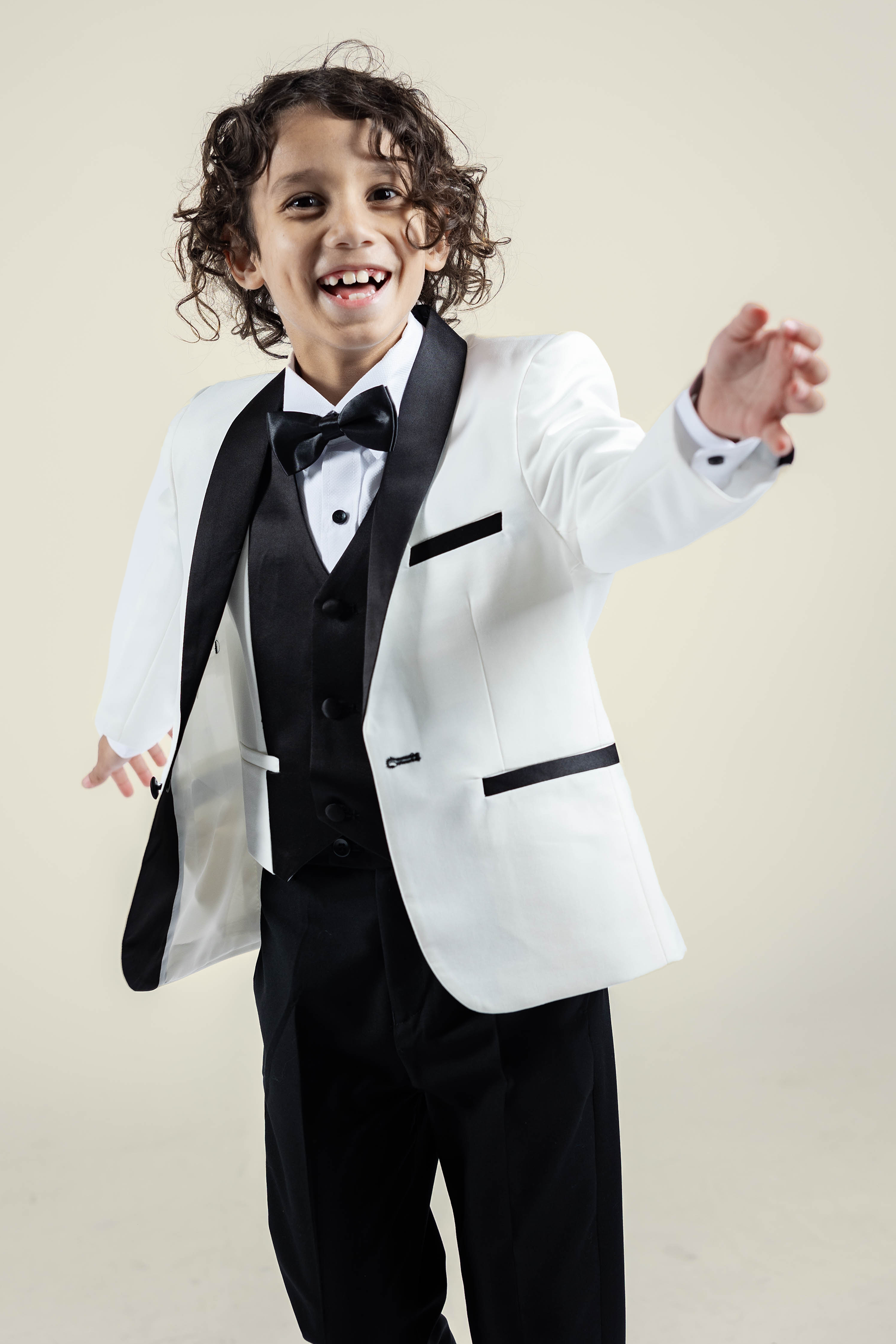 Kids 2025 white tuxedo