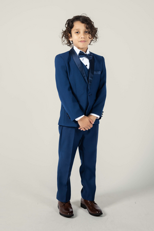 Boys Matte Navy Tuxedo