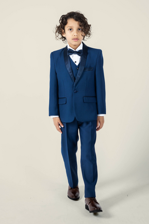 Boys Matte Navy Tuxedo